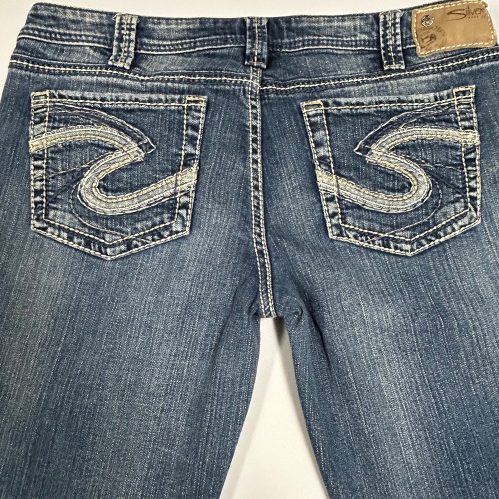 Silver Jeans Aiko Bootcut Women 33x29 Mid-Rise Medium Wash Denim Western Cowgirl